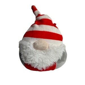 Squishmallows Bee Happy Gnome Plush Red White Striped Hat 5 Inch 52267 Holiday